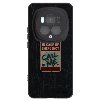 Picasee silikonski črni ovitek za Honor Magic6 Pro - EMERGENCY