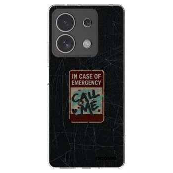 Picasee silikonski prozorni ovitek za Xiaomi Redmi Note 13 4G - EMERGENCY