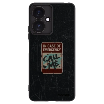 Picasee silikonski črni ovitek za Xiaomi Redmi 13C 5G - EMERGENCY