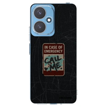 Picasee silikonski prozorni ovitek za Xiaomi Redmi 13C 5G - EMERGENCY
