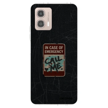 Picasee silikonski prozorni ovitek za Motorola Moto G53 5G - EMERGENCY
