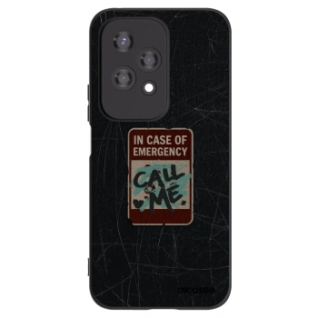 Picasee silikonski črni ovitek za Honor 200 Lite - EMERGENCY