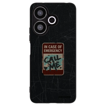 Picasee silikonski črni ovitek za Xiaomi Redmi 13 4G - EMERGENCY