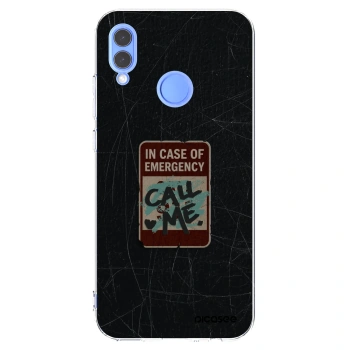 Picasee silikonski prozorni ovitek za Honor 10 Lite - EMERGENCY