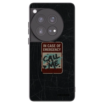 Picasee silikonski črni ovitek za OnePlus 12 5G - EMERGENCY