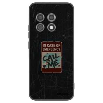 Picasee silikonski črni ovitek za OnePlus 11 5G - EMERGENCY