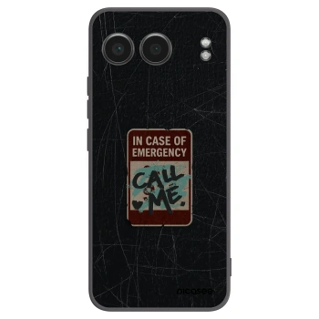 Picasee silikonski črni ovitek za OnePlus Nord 4 - EMERGENCY