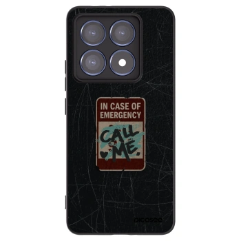 Picasee silikonski črni ovitek za Xiaomi 14T Pro - EMERGENCY