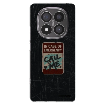 Picasee silikonski prozorni ovitek za Xiaomi Redmi Note 14 Pro+ 5G - EMERGENCY