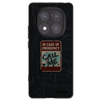 Picasee silikonski črni ovitek za Xiaomi Redmi Note 14 Pro 5G - EMERGENCY