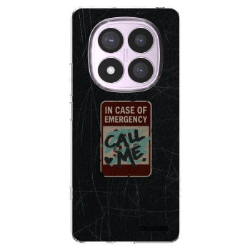 Picasee silikonski prozorni ovitek za Xiaomi Redmi Note 14 Pro 5G - EMERGENCY