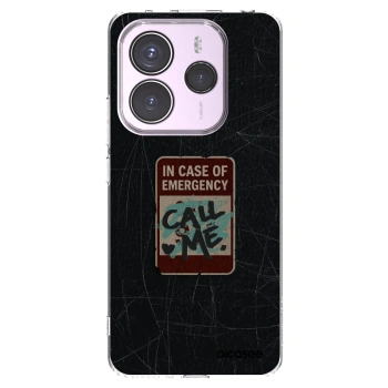Picasee silikonski prozorni ovitek za Xiaomi Redmi Note 14 5G - EMERGENCY