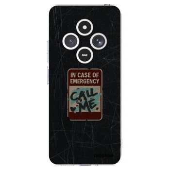 Picasee silikonski prozorni ovitek za Xiaomi Redmi 14C - EMERGENCY