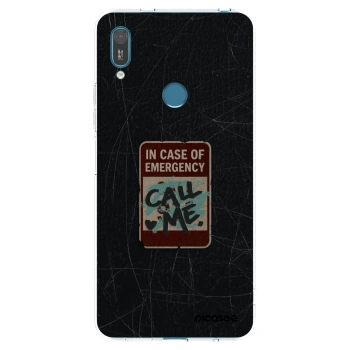 Picasee silikonski prozorni ovitek za Huawei Y7 2019 - EMERGENCY