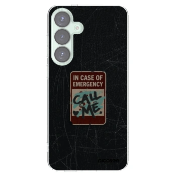 Picasee silikonski prozorni ovitek za Samsung Galaxy S25+ 5G - EMERGENCY