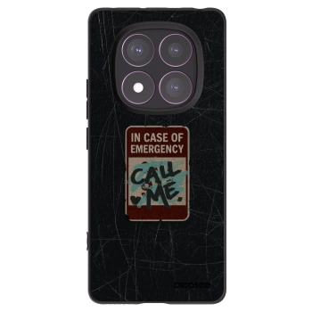 Picasee silikonski črni ovitek za Xiaomi Redmi Note 14 Pro 4G - EMERGENCY
