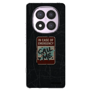 Picasee silikonski prozorni ovitek za Xiaomi Redmi Note 14 Pro 4G - EMERGENCY