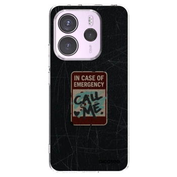 Picasee silikonski prozorni ovitek za Xiaomi Redmi Note 14 4G - EMERGENCY