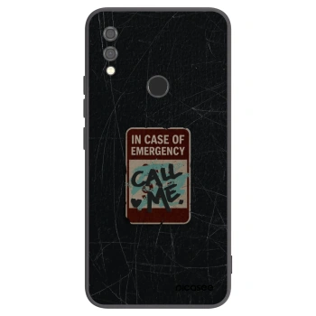 Picasee silikonski črni ovitek za Xiaomi Redmi Note 7 - EMERGENCY