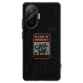 Picasee silikonski črni ovitek za Xiaomi Poco F7 Pro 5G - EMERGENCY