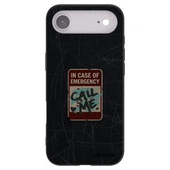 Picasee silikonski črni ovitek za Apple iPhone Air - EMERGENCY