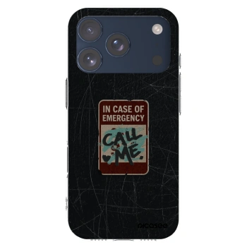 Picasee silikonski prozorni ovitek za Apple iPhone 17 Pro - EMERGENCY