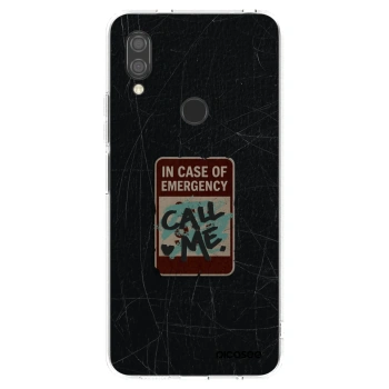 Picasee silikonski prozorni ovitek za Xiaomi Redmi 7 - EMERGENCY