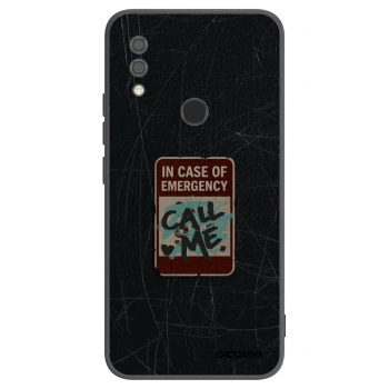 Picasee silikonski črni ovitek za Xiaomi Redmi 7 - EMERGENCY