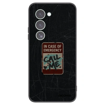 Picasee silikonski črni ovitek za Xiaomi Redmi 15 5G - EMERGENCY
