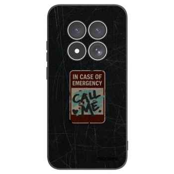 Picasee silikonski črni ovitek za Xiaomi Redmi Note 15 Pro 4G - EMERGENCY