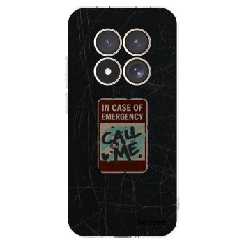 Picasee silikonski prozorni ovitek za Xiaomi Redmi Note 15 Pro 4G - EMERGENCY