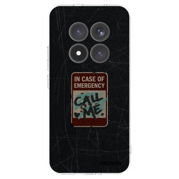 Picasee silikonski prozorni ovitek za Xiaomi Redmi Note 15 Pro+ - EMERGENCY