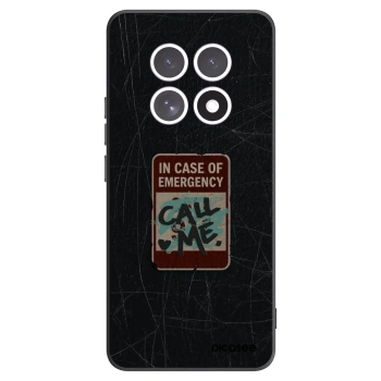 Picasee silikonski črni ovitek za Xiaomi Redmi Note 15 - EMERGENCY