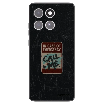Picasee silikonski črni ovitek za Motorola Edge 60 Fusion - EMERGENCY