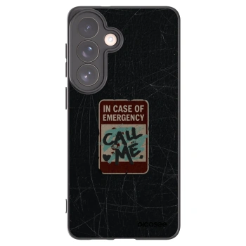 Picasee silikonski črni ovitek za Samsung Galaxy S26+ - EMERGENCY