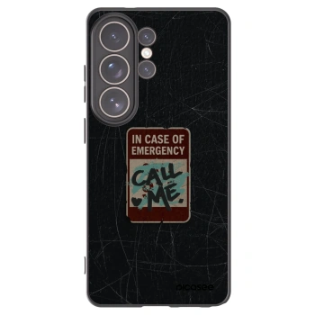 Picasee silikonski črni ovitek za Samsung Galaxy S26 Ultra - EMERGENCY