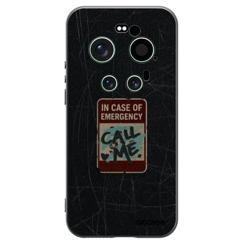Picasee silikonski črni ovitek za Xiaomi 17 Ultra - EMERGENCY