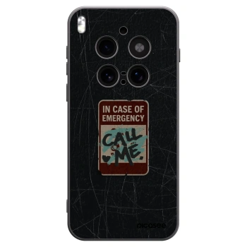 Picasee silikonski črni ovitek za Vivo X300 Pro - EMERGENCY
