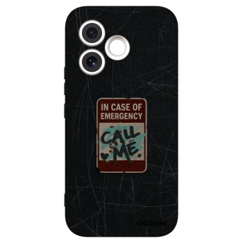 Picasee silikonski črni ovitek za Honor 600 Lite - EMERGENCY