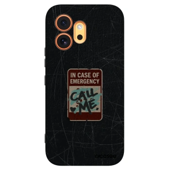 Picasee silikonski črni ovitek za Honor 600 - EMERGENCY