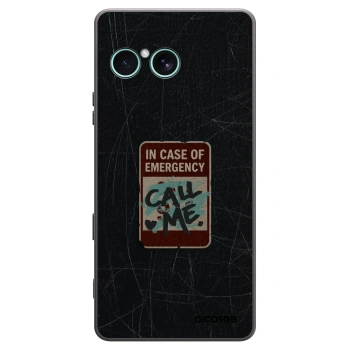 Picasee silikonski črni ovitek za Sony Xperia 10 VII - EMERGENCY