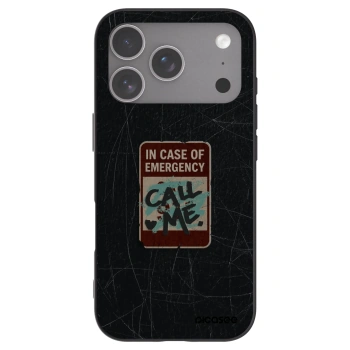 Picasee silikonski črni ovitek za Apple iPhone 18 Pro - EMERGENCY