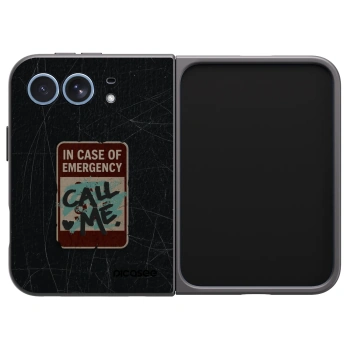 Picasee silikonski črni ovitek za Apple iPhone Duo - EMERGENCY