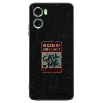 Picasee silikonski črni ovitek za Motorola Moto G06 - EMERGENCY