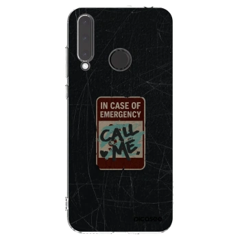 Picasee silikonski prozorni ovitek za Honor 20 Lite - EMERGENCY