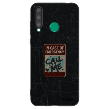 Picasee silikonski črni ovitek za Honor 20 Lite - EMERGENCY