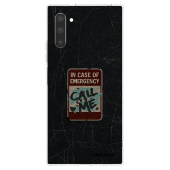 Picasee silikonski prozorni ovitek za Samsung Galaxy Note 10 N970F - EMERGENCY