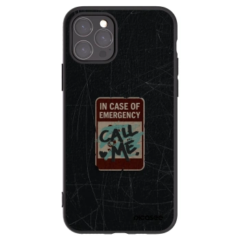 Picasee silikonski črni ovitek za Apple iPhone 11 Pro - EMERGENCY