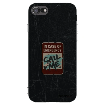 Picasee silikonski prozorni ovitek za Apple iPhone 8 - EMERGENCY