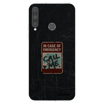 Picasee silikonski prozorni ovitek za Huawei P40 Lite E - EMERGENCY